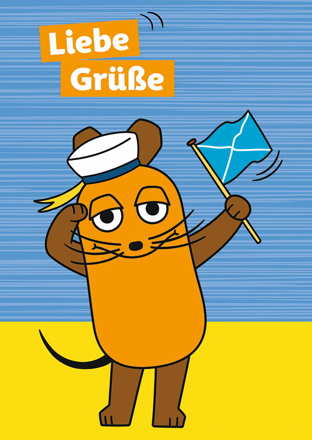LIEBE GRÜSSE FAHNE