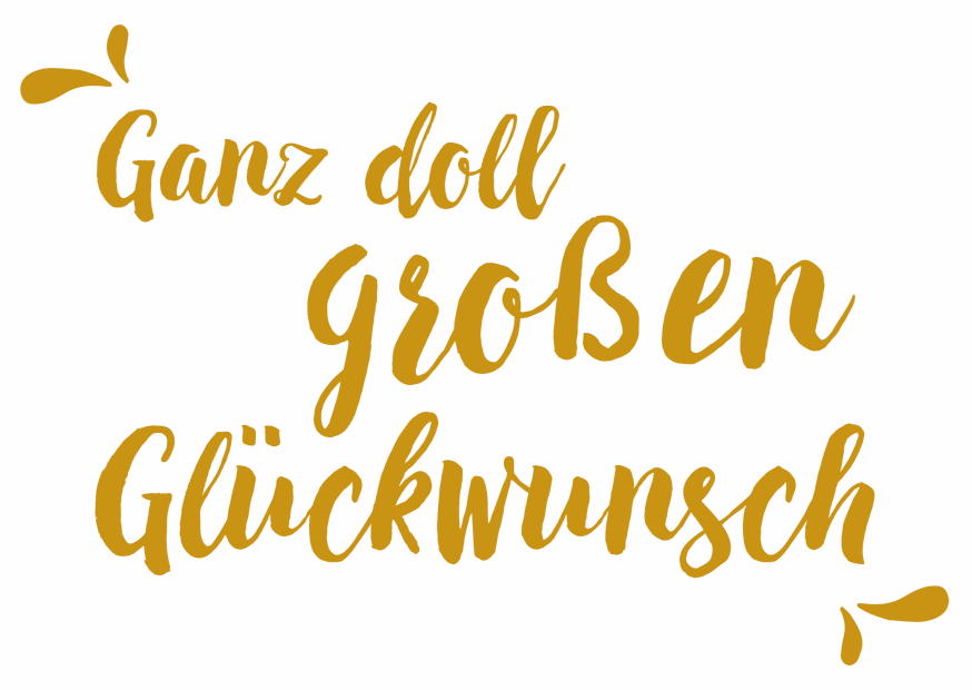 GANZ DOLL GROSSEN GLÜCKWUNSCH
