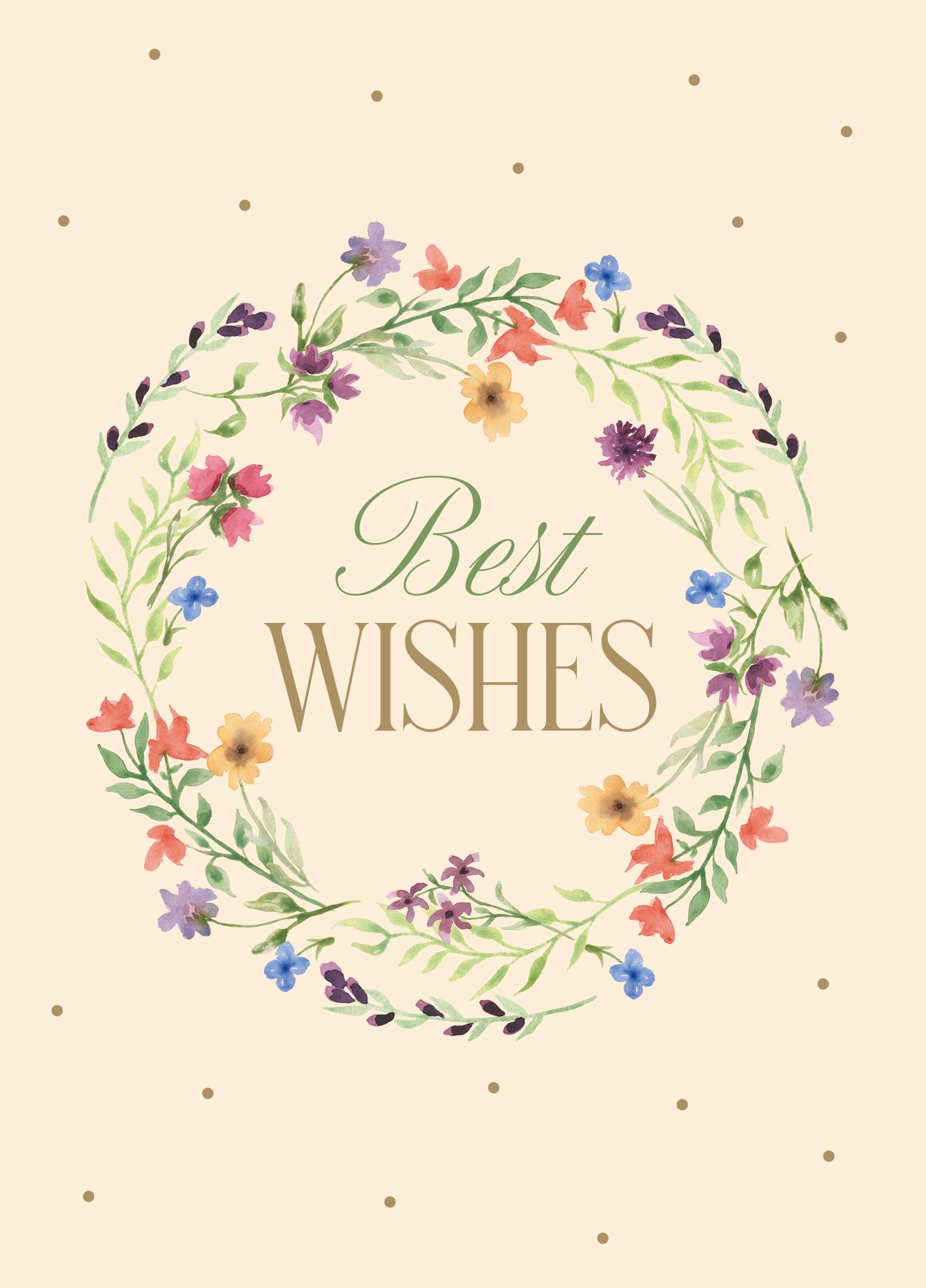 BEST WISHES BLUMENKRANZ