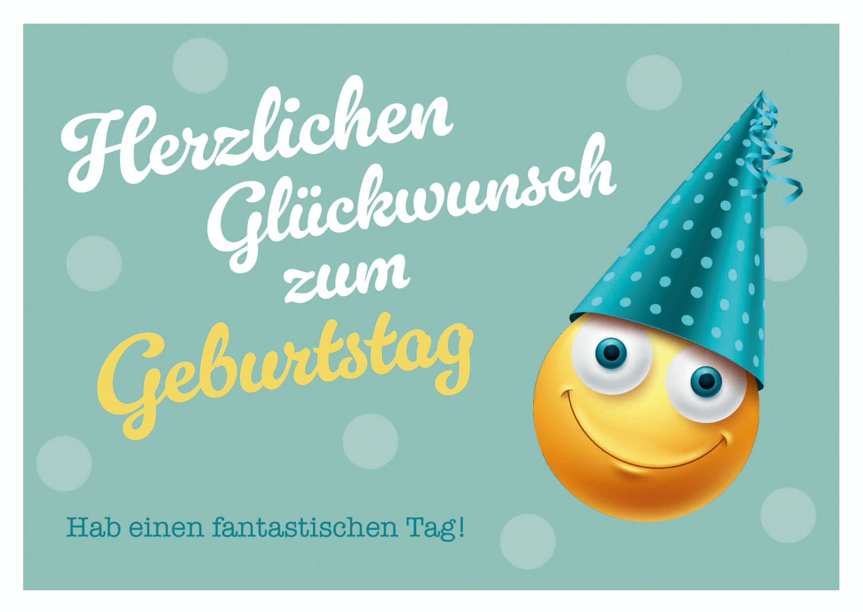 HERZLICHEN GLÜCKWUNSCH SMILEY