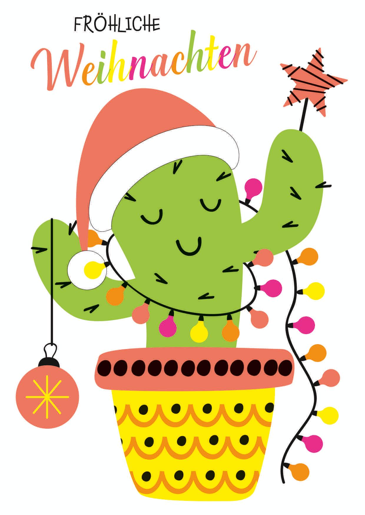 0103-9100226 WEIHNACHTSKAKTUS - NEON
