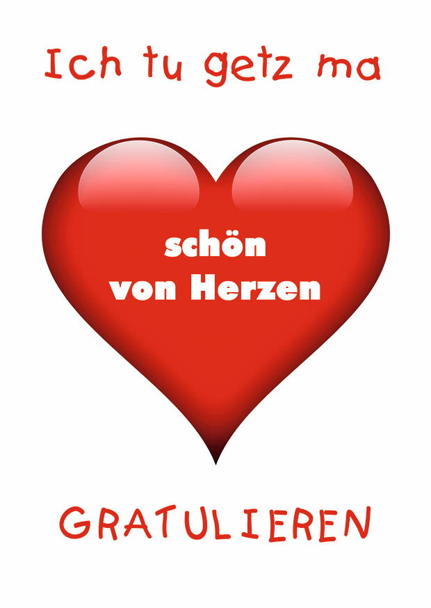 VON HERZEN GRATULIEREN