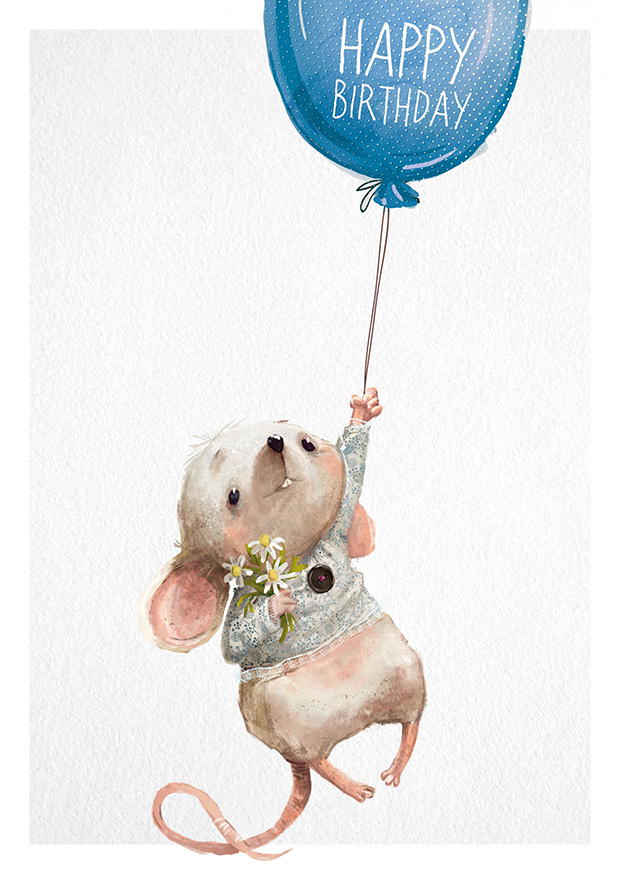 HAPPY BIRTHDAY MAUS BALLON