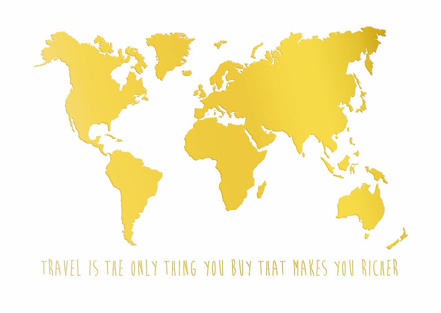 TRAVEL IS THE ONLY THING YOU BUY GOLD
