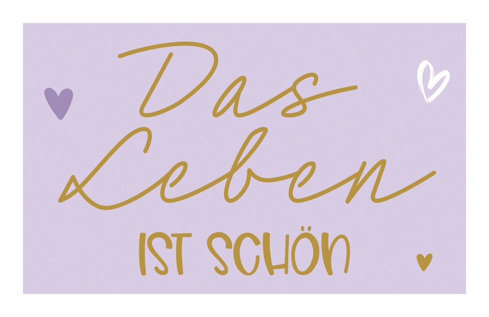 DAS LEBEN IST SCHÖN- MAGNETE GOLD