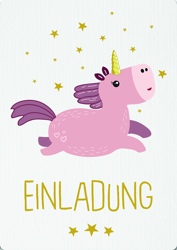 GK MEHRSTÜCKPACKUNG EINLADUNG EINHORN