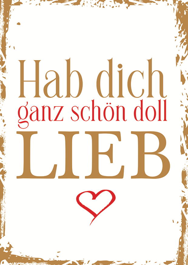 HAB DICH GANZ SCHÖN DOLL LIEB