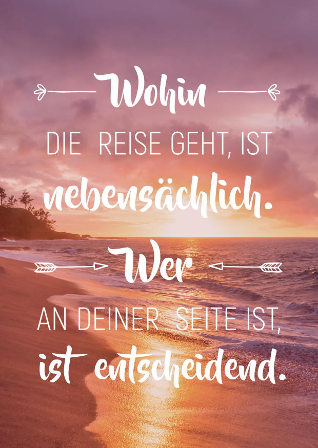 WOHIN DIE REISE GEHT, IST NEBENSÄCHLICH