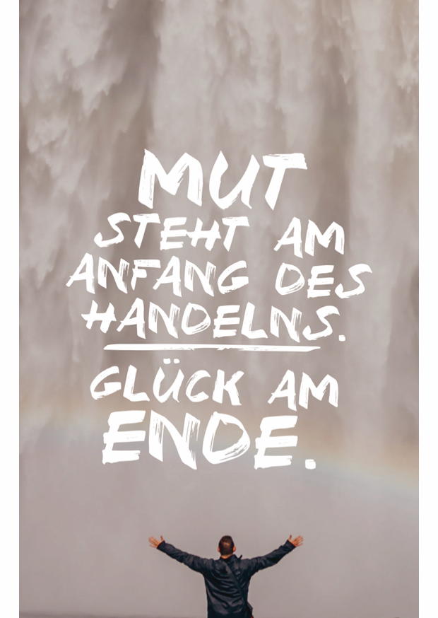 Mut Steht Am Anfang Des Handelns - Magnete