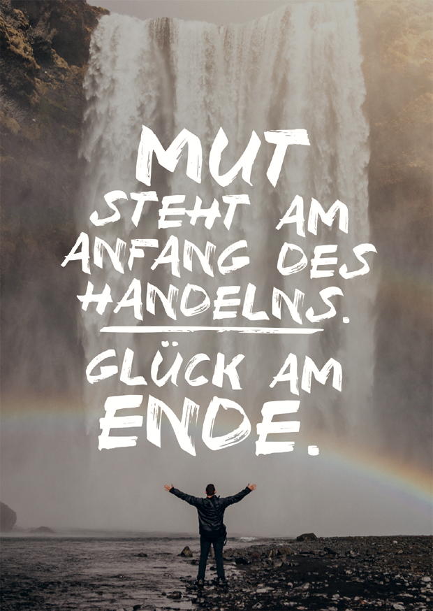MUT STEHT AM ANFANG