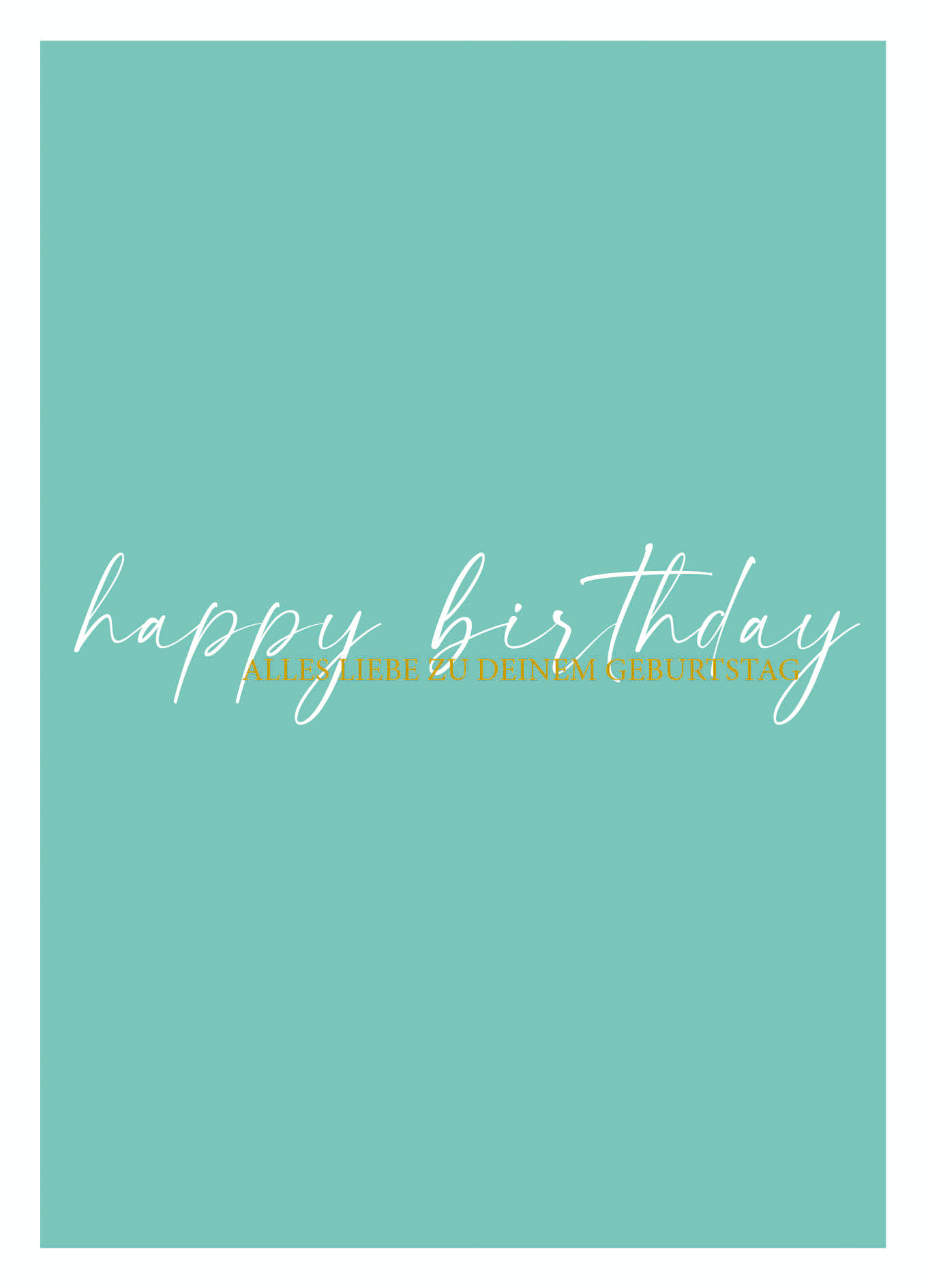 0109-6005 HAPPY BIRTHDAY ALLES LIEBE ZU DEINEM GEBURTSTAG