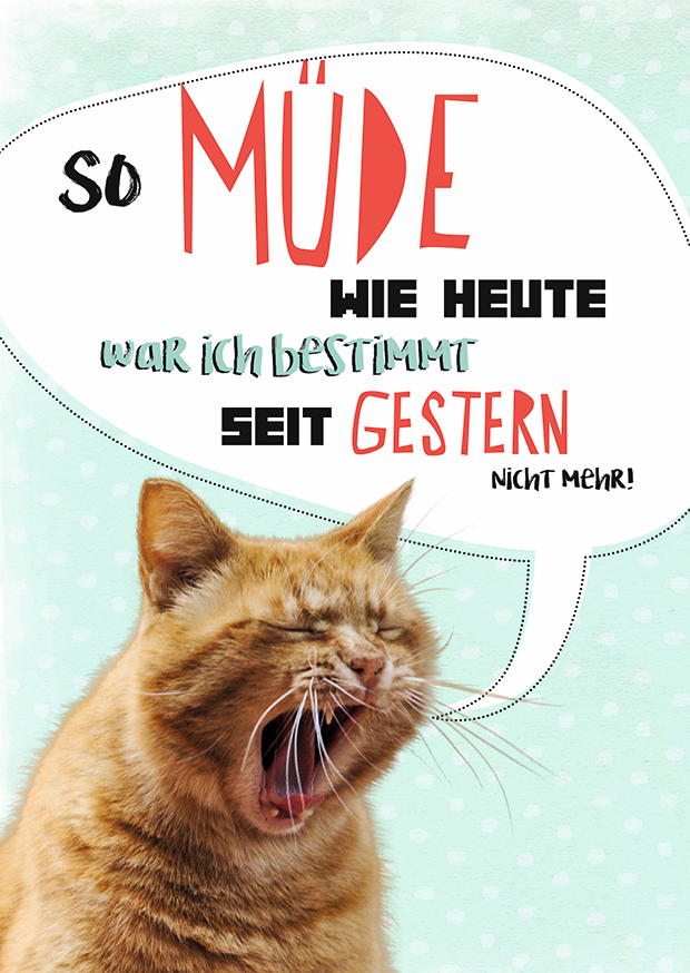 SO MÜDE WIE HEUTE