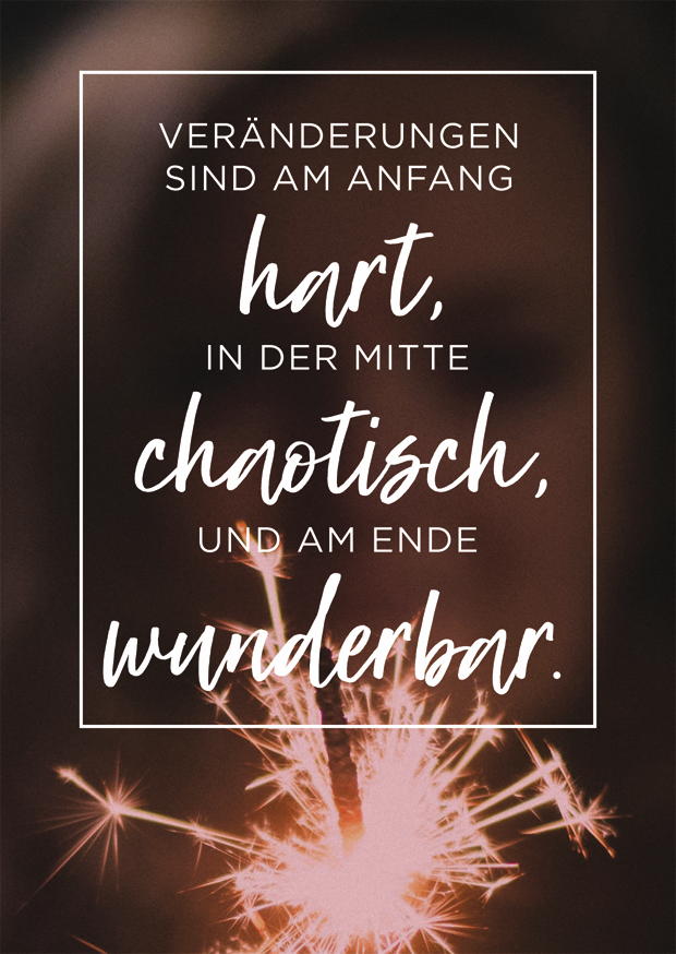 VERÄNDERUNGEN AM ENDE WUNDERBAR