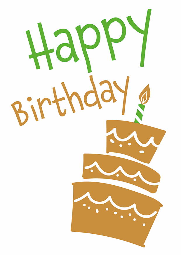 HAPPY BIRTHDAY TORTE MIT KERZE