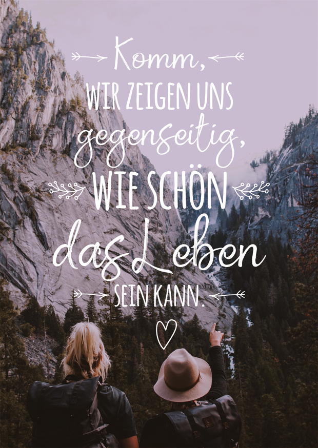 WIE SCHÖN DAS LEBEN SEIN KANN