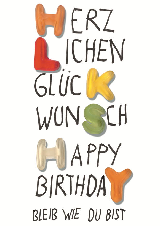 Herzlichen Glückwunsch Happy Birthday