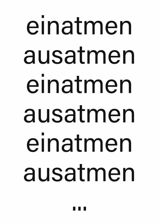 Einatmen Ausatmen