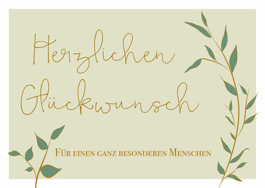 FÜR EINEN GANZ BESONDEREN MENSCHEN