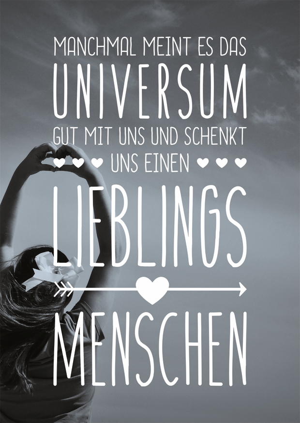 SCHENKT UNS EINEN LIEBLINGSMENSCHEN