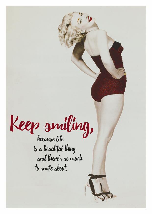 Marilyn Monroe Keep Smiling