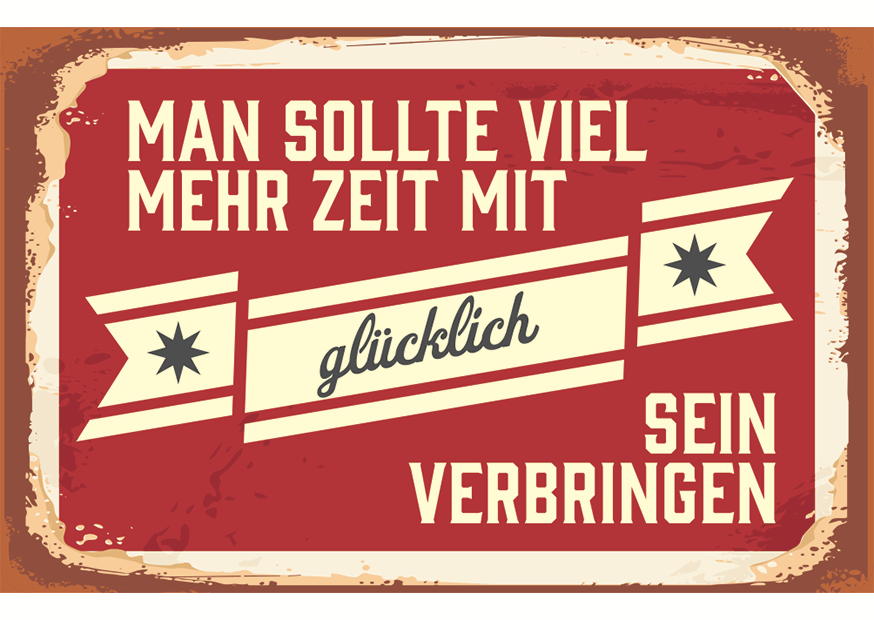 Mehr Zeit Mit Glücklich Sein - Magnete
