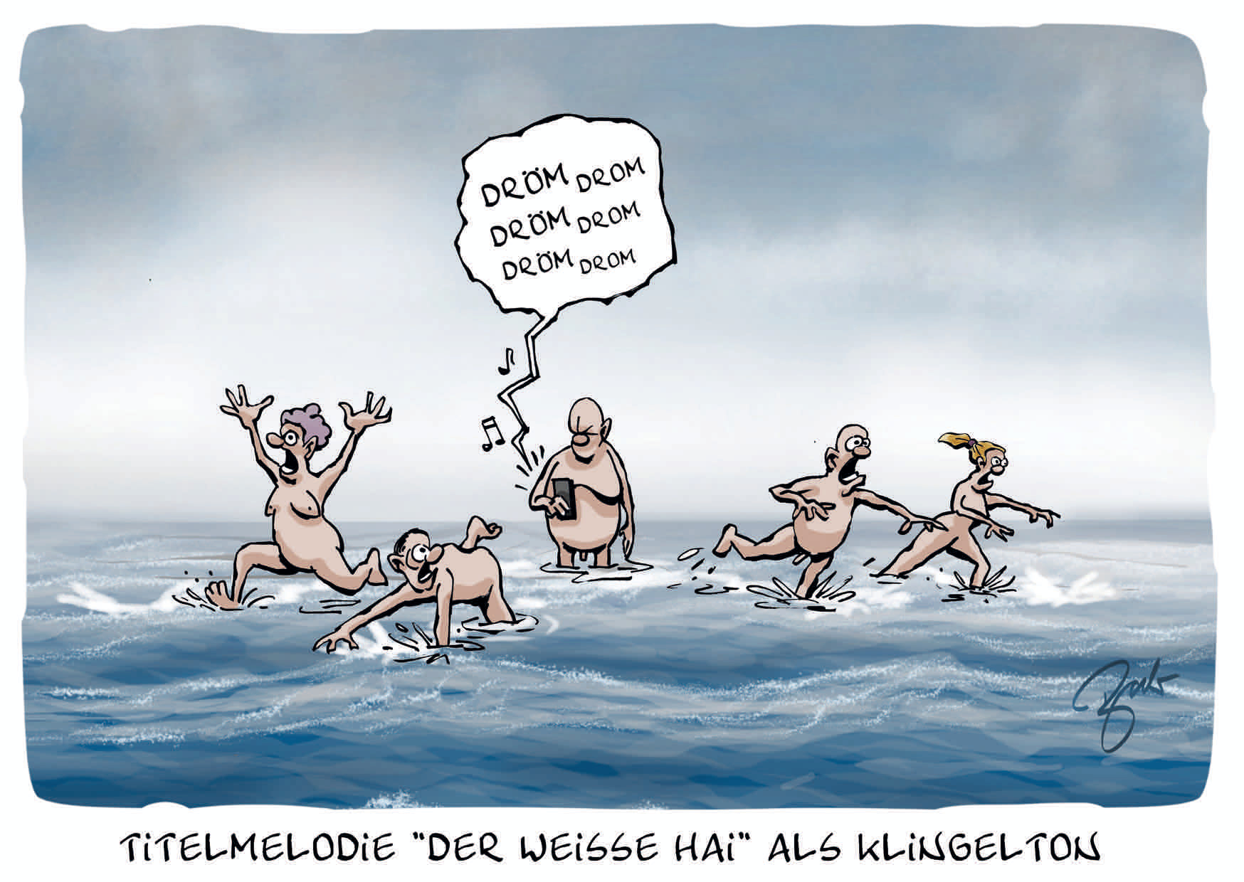 1115-4018 DER WEISSE HAI ALS KLINGELTON