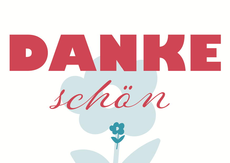 Dankeschön Blume