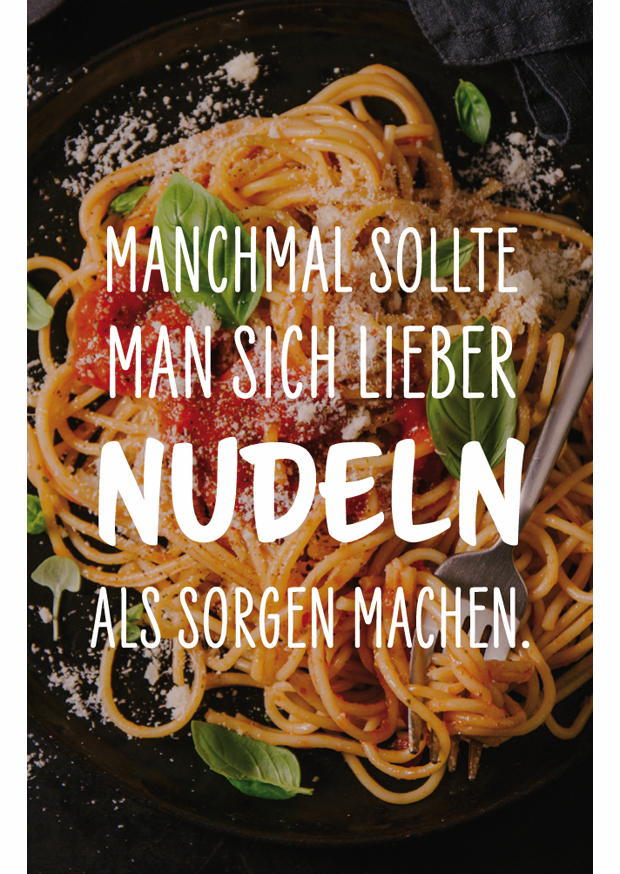 Manchmal Sollte Man Sich Lieber Nudeln - Magnete