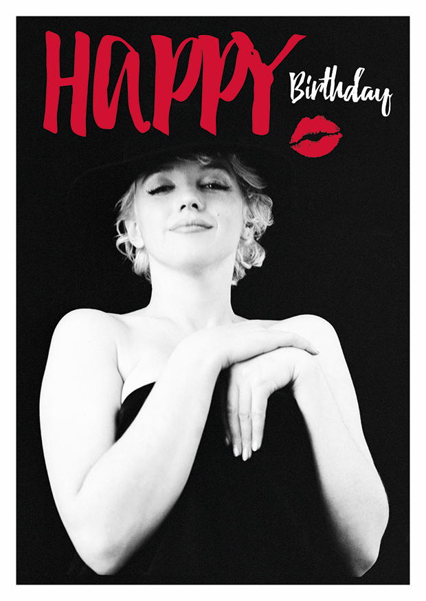 Marilyn Monroe Happy Birthday Kiss