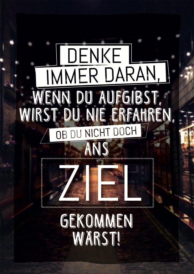 DENKE IMMER DARAN