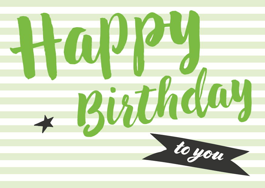 HAPPY BIRTHDAY TO YOU STREIFEN
