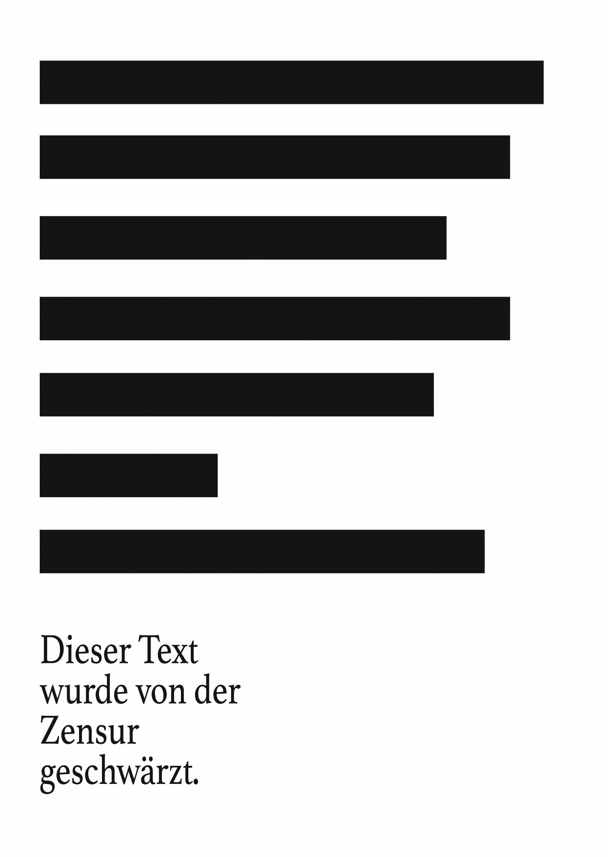 VON DER ZENSUR GESCHWÄRZT