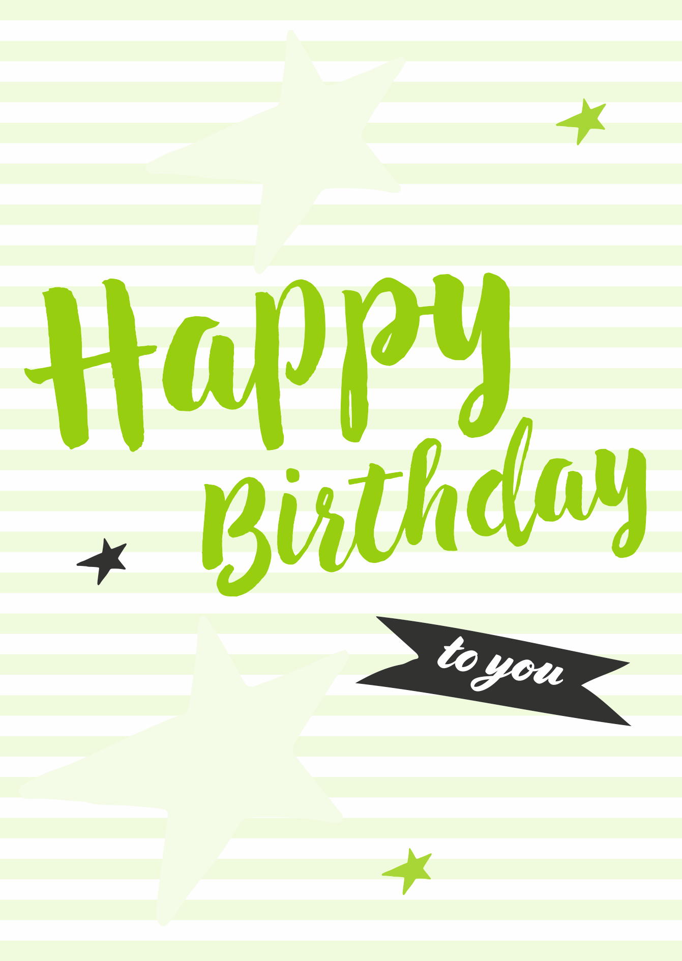 HAPPY BIRTHDAY TO YOU STREIFEN