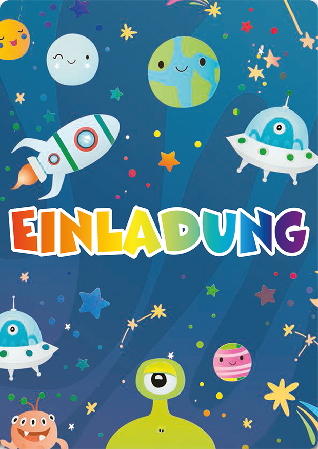 GK MEHRSTÜCKPACKUNG EINLADUNG UFOS