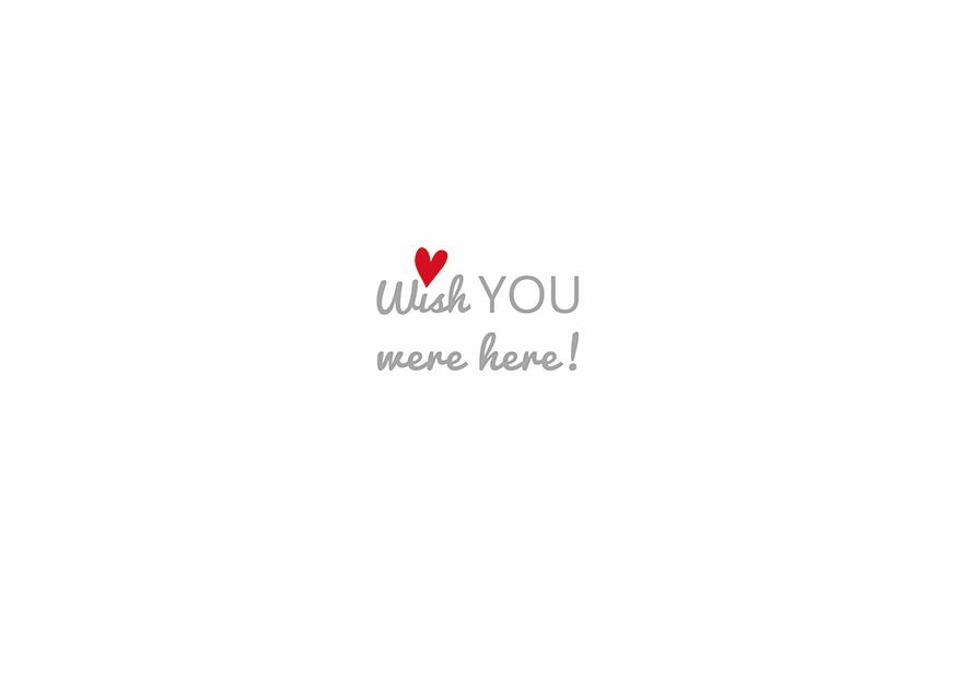WISH YOU WERE HERE! SILBER