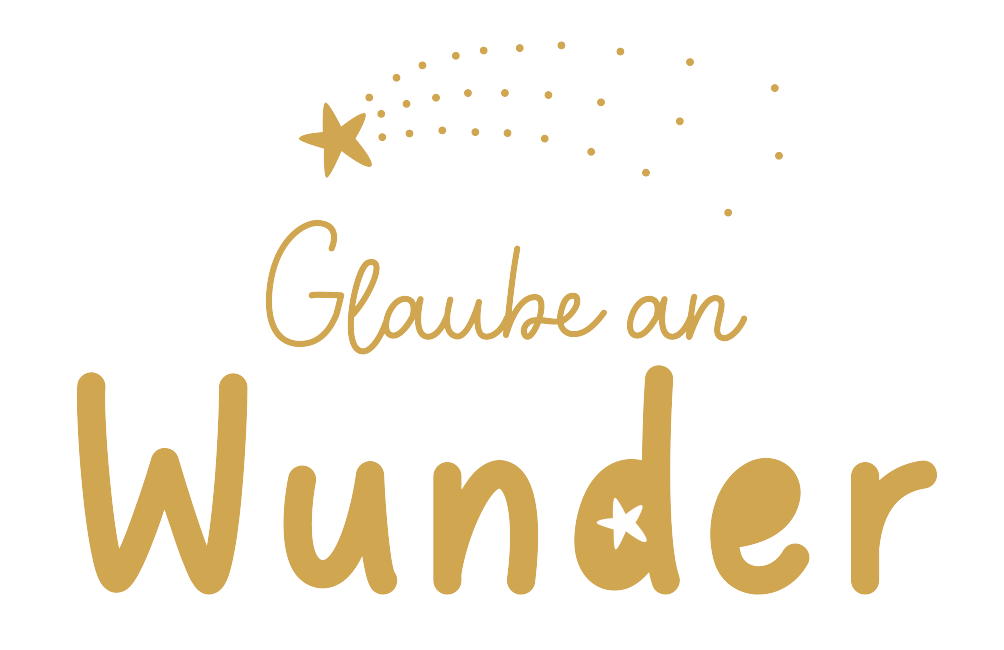 Glaube An Wunder - Magnete Gold