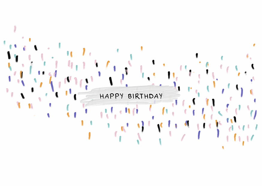 HAPPY BIRTHDAY KONFETTI