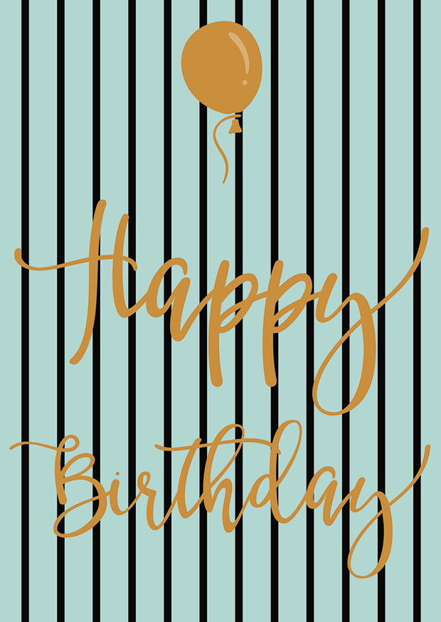 HAPPY BIRTHDAY LUFTBALLON