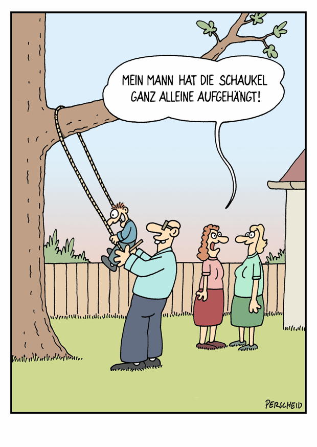 SCHAUKEL GANZ ALLEINE AUFGEHÄNGT!