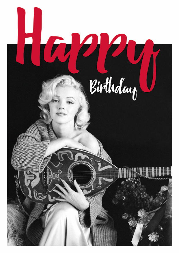 Marilyn Monroe Happy Birthday Guitar