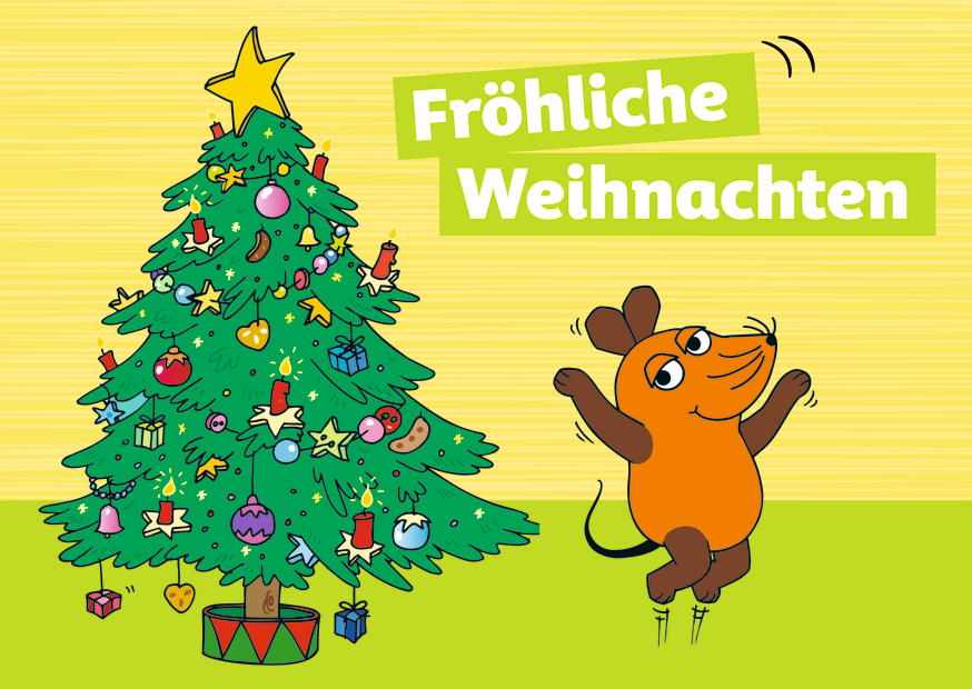 Fröhliche Weihnachten Tannenbaum