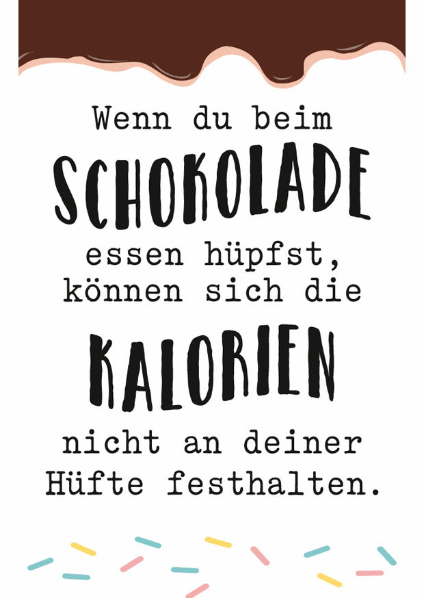 WENN DU BEIM SCHOKOLADE ESSEN HÜPFST - MAGNETE