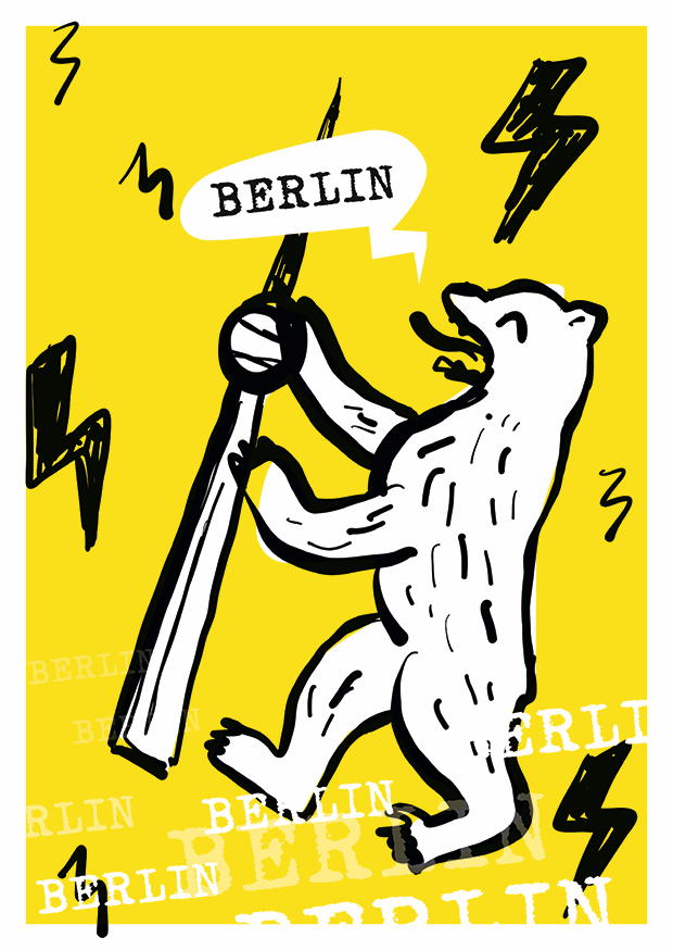 BERLIN SPRECHBLASE - NEON