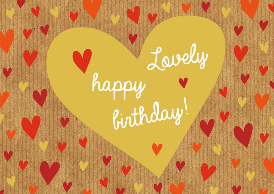 LOVELY HAPPY BIRTHDAY! GOLD