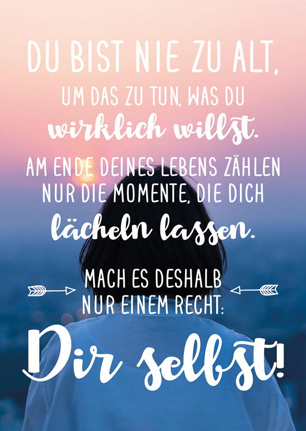 DU BIST NIE ZU ALT