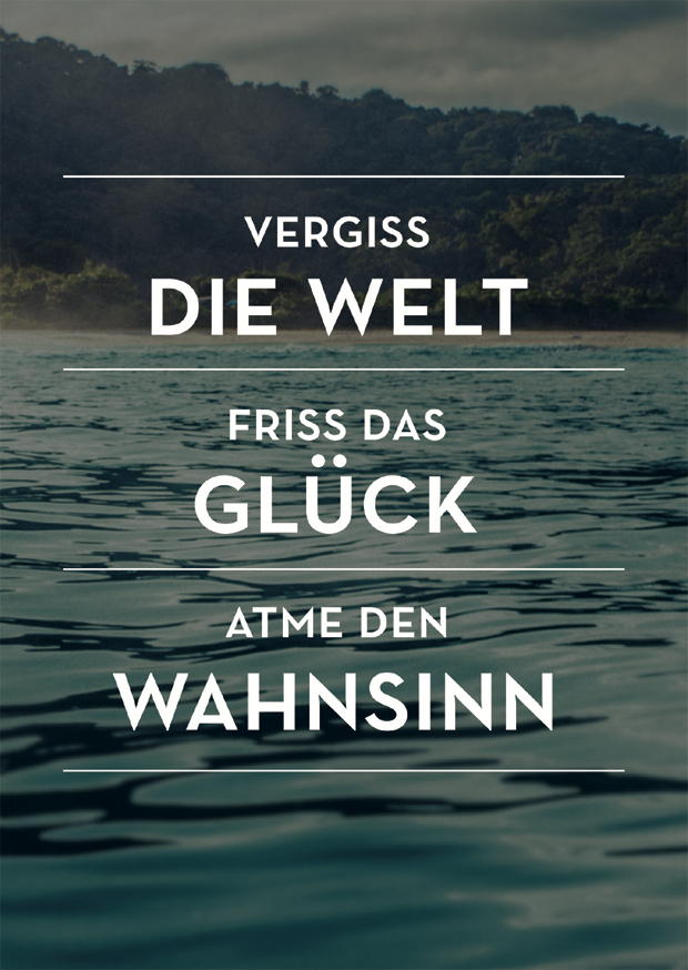 VERGISS DIE WELT