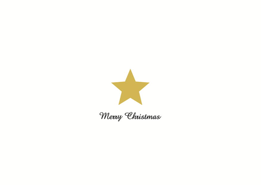 Merry Christmas Stern Gold