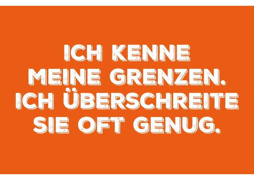 ICH KENNE MEINE GRENZEN - MAGNETE SPEZIAL