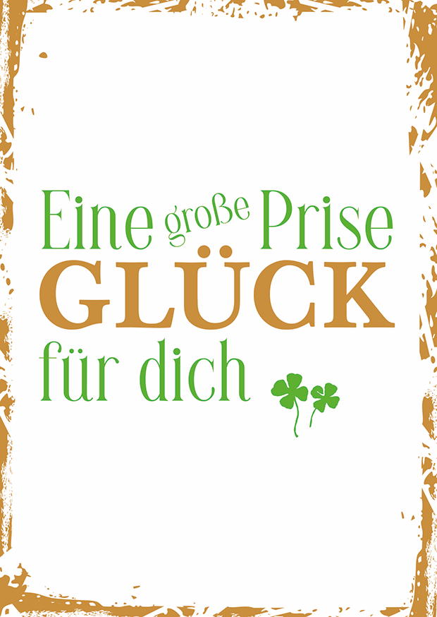 EINE GROSSE PRISE GLÜCK