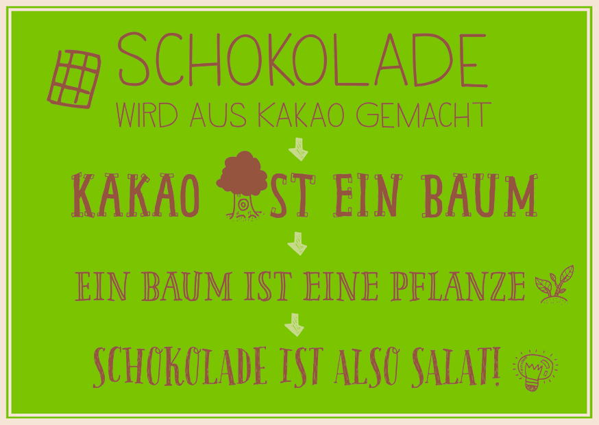 Schokolade Ist Salat